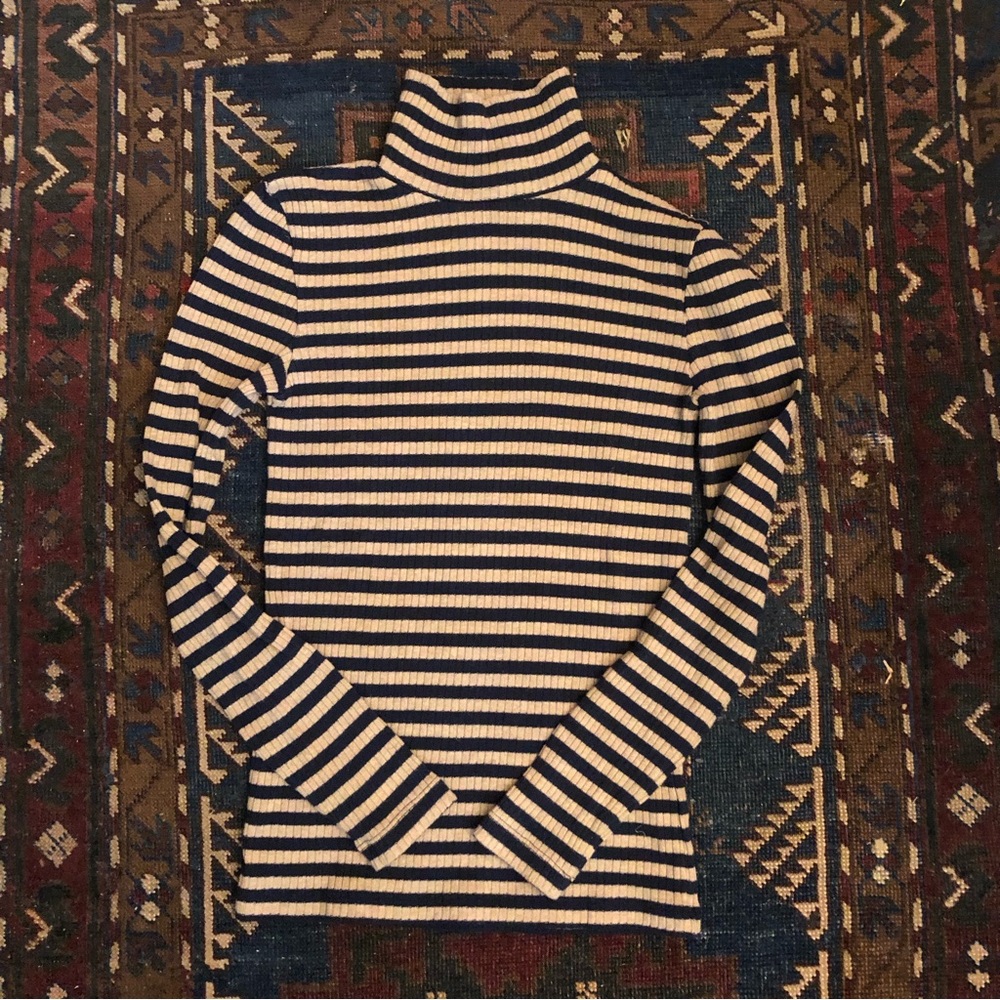 J.Crew Striped Pullover Turtleneck Small